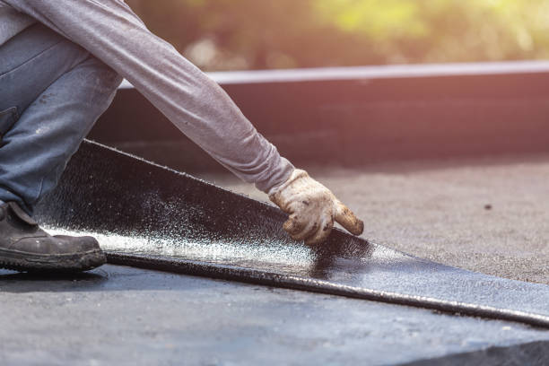 Professional Basement Waterproofing technician working in Prairieton, IN